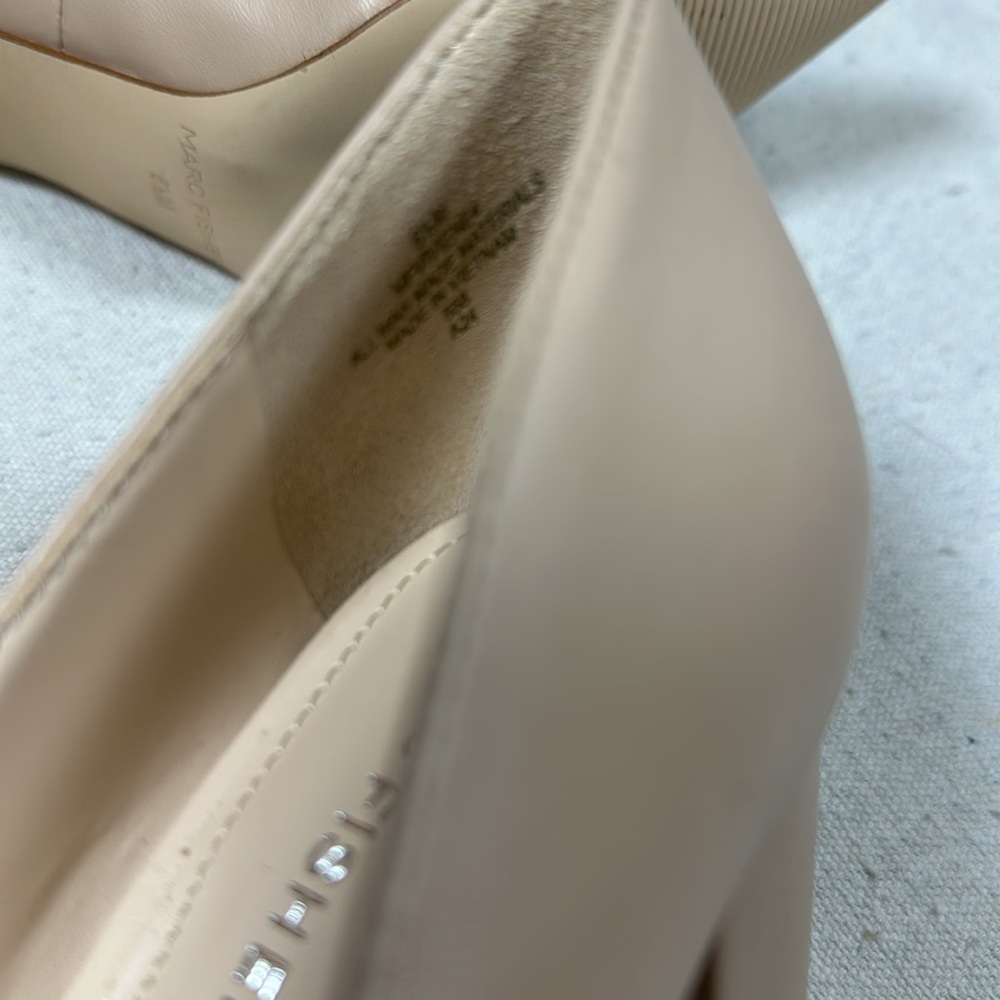 Marc Fisher Nude Block Heel Pumps Size 6.5 - Picture 10 of 15